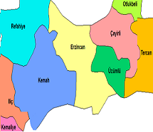 Erzincan haritası