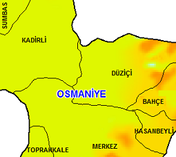 osmaniye haritası